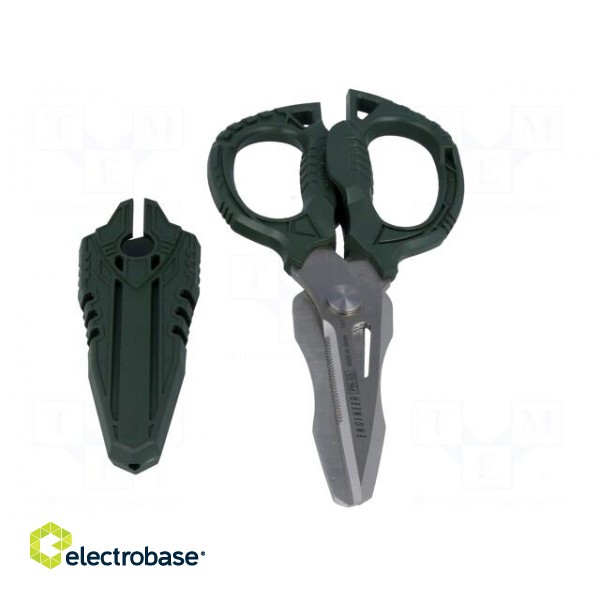 Scissors | 160mm | anti-slip handles,partially serrated  blade image 9