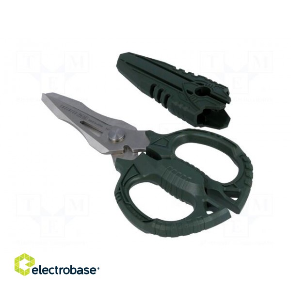 Scissors | 160mm | anti-slip handles,partially serrated  blade image 4