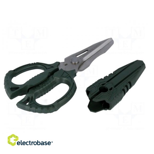Scissors | 160mm | anti-slip handles,partially serrated  blade image 6