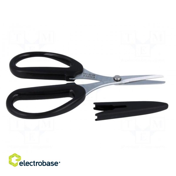 Scissors | for kevlar fibers cutting | 160mm image 7