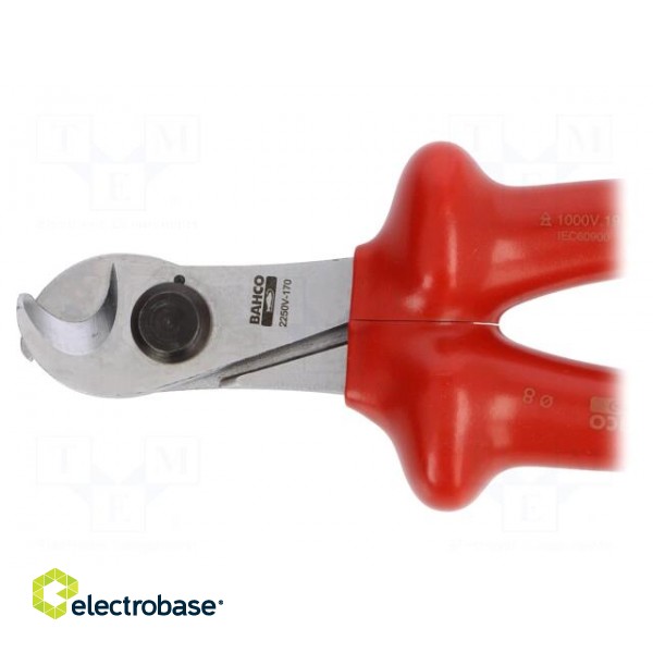 Pliers | insulated,side,cutting | without chamfer | 170mm | 1kVAC фото 3