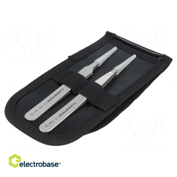 Kit: tweezers | Pcs: 2 | universal | Blades: straight фото 3