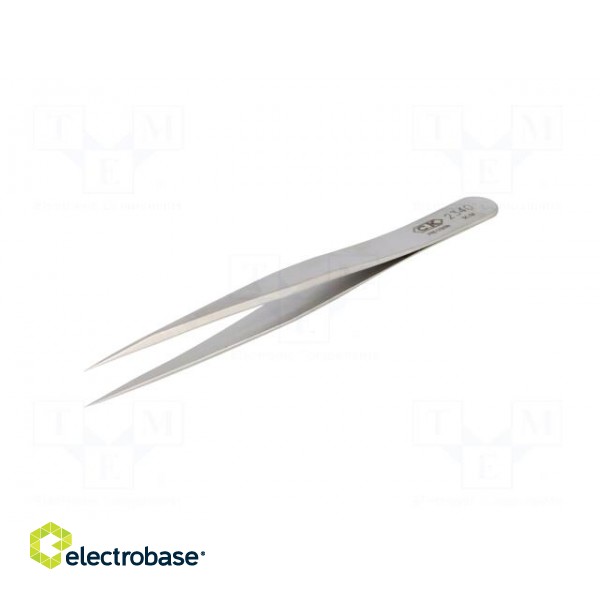 Tweezers | 110mm | Blades: narrow | Blade tip shape: sharp фото 2