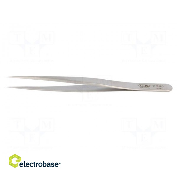 Tweezers | 110mm | Blades: narrow | Blade tip shape: sharp фото 3