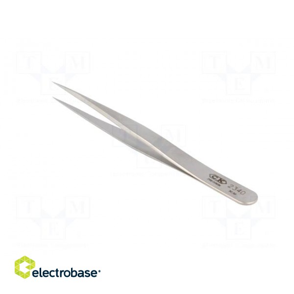 Tweezers | 110mm | Blades: narrow | Blade tip shape: sharp paveikslėlis 4
