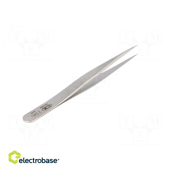 Tweezers | 110mm | Blades: narrow | Blade tip shape: sharp paveikslėlis 6
