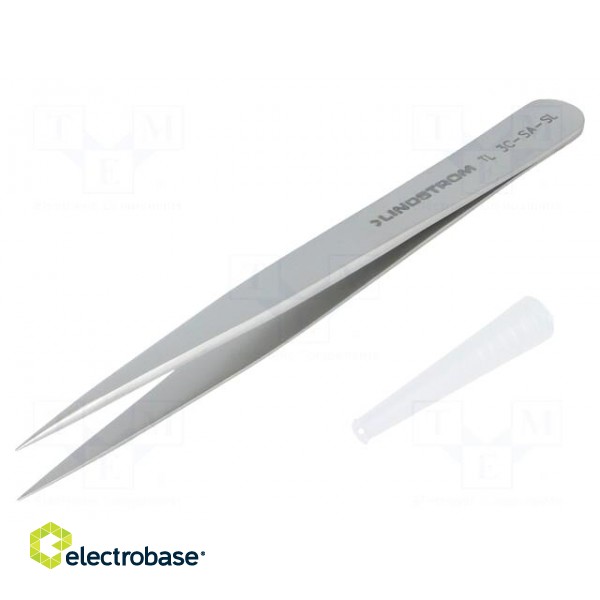 Tweezers | 110mm | Blades: narrowed | Blade tip shape: sharp image 1