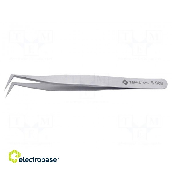 Tweezers | 115mm | Blades: curved | Blade tip shape: sharp | universal