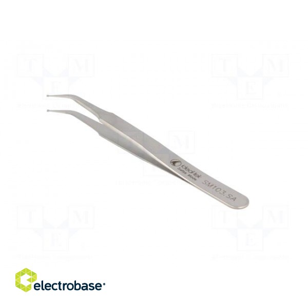 Tweezers | 115mm | Blades: curved | SMD фото 4