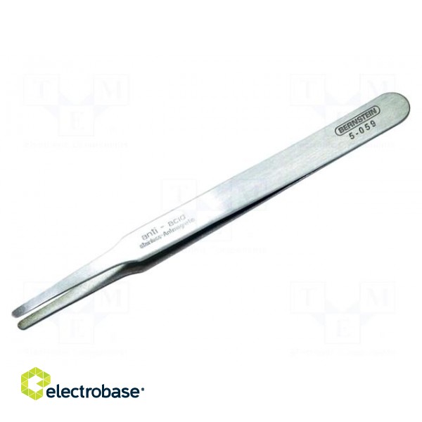 Tweezers | 120mm | Blade tip shape: rounded | Tipwidth: 2mm | 15g