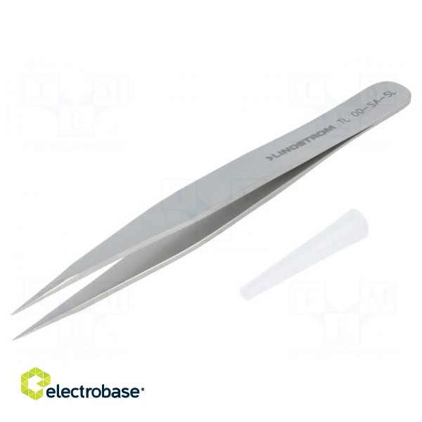 Tweezers | 120mm | Blades: straight | Blade tip shape: sharp фото 1