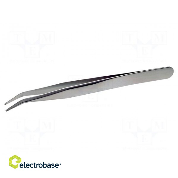 Tweezers | 120mm | Blades: curved | SMD