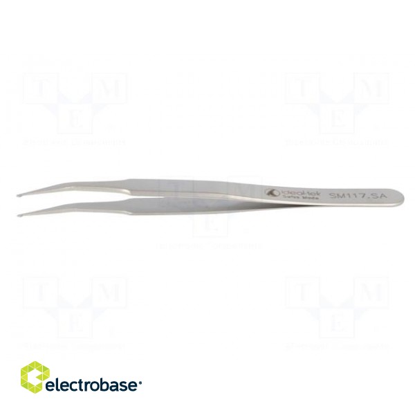 Tweezers | 120mm | Blades: curved | SMD фото 3