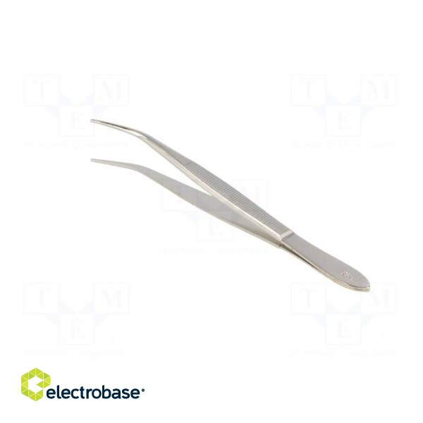 Tweezers | Tweezers len: 120mm | Blades: elongated,curved image 4