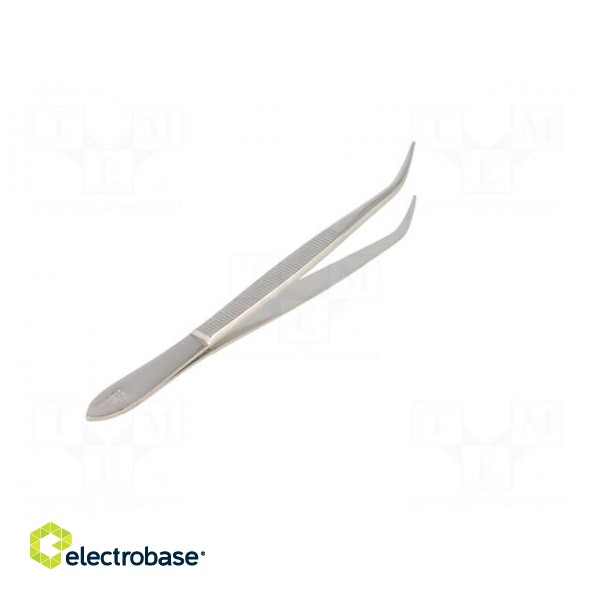 Tweezers | Tweezers len: 120mm | Blades: elongated,curved image 6