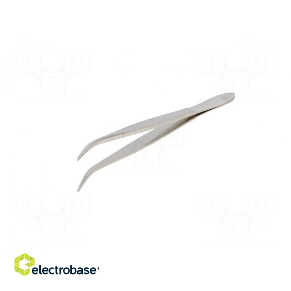 Tweezers | Tweezers len: 120mm | Blades: elongated,curved image 2