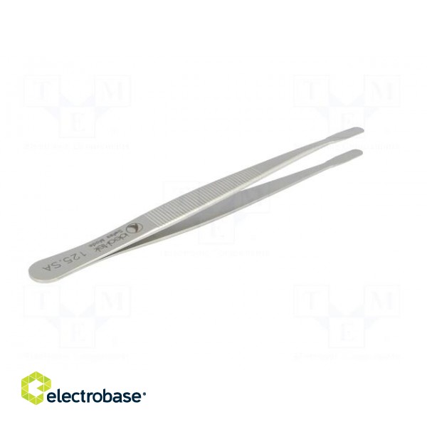 Tweezers | Blades: straight | Blade tip shape: flat | 120mm image 6