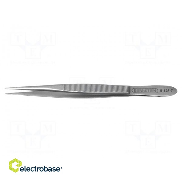 Tweezers | 120mm | Blade tip shape: rounded | universal фото 2