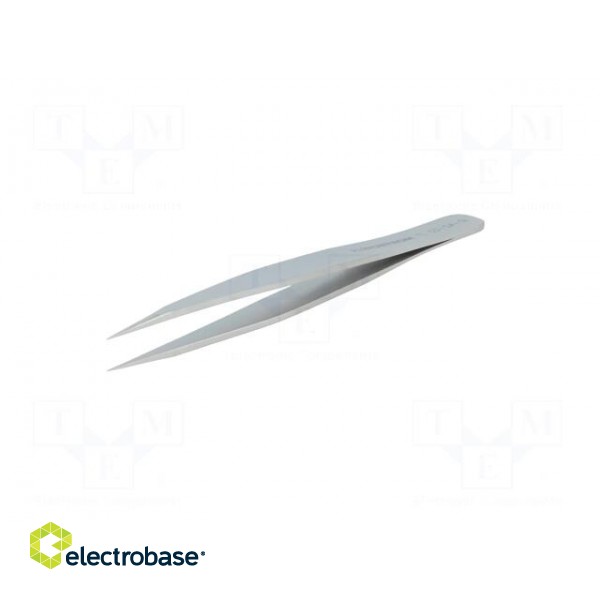 Tweezers | 120mm | Blades: straight | Blade tip shape: sharp фото 2