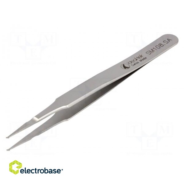 Tweezers | 120mm | Blades: straight | SMD фото 1