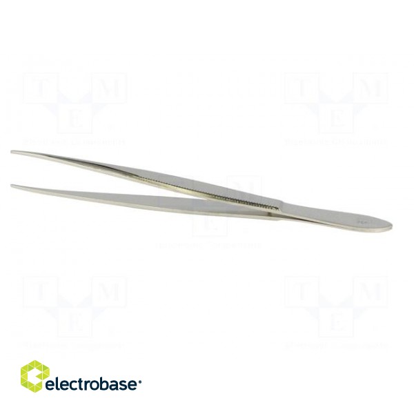 Tweezers | Tweezers len: 120mm | Blades: straight,elongated image 3