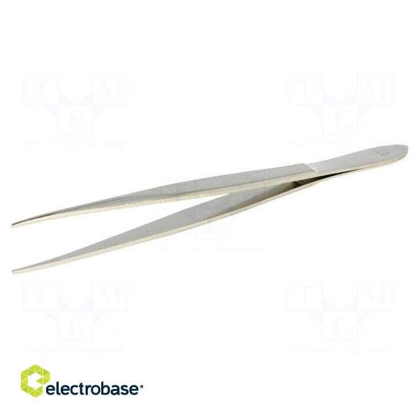 Tweezers | Tweezers len: 120mm | Blades: straight,elongated image 1