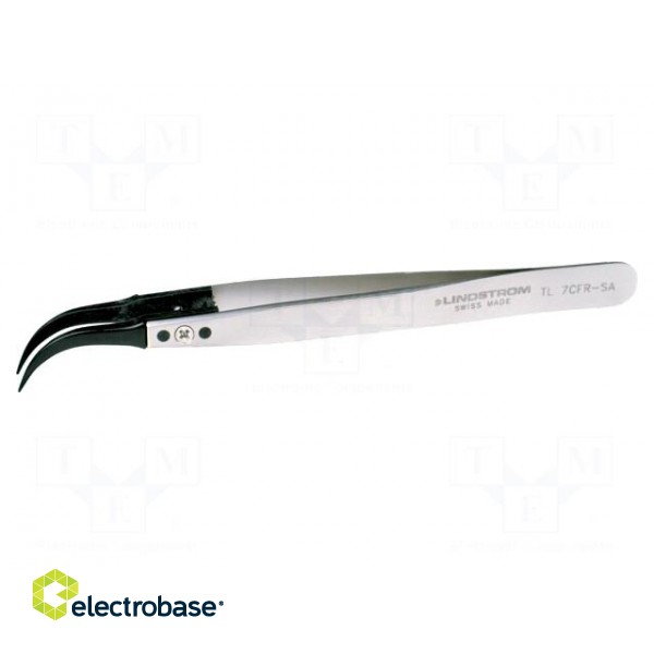 Tweezers | 130mm | Blades: curved,narrowed | Blade tip shape: sharp