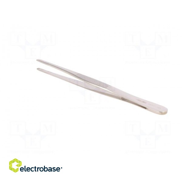 Tweezers | 145mm | Blades: straight | Blade tip shape: rounded фото 4