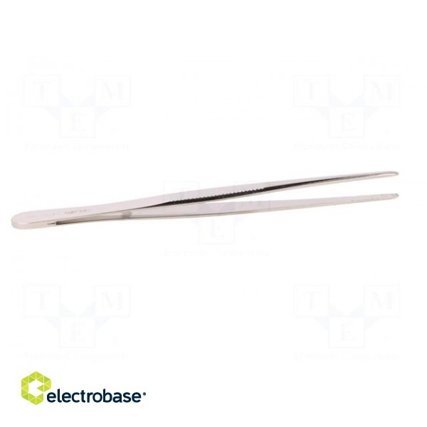 Tweezers | 145mm | Blades: straight | Blade tip shape: rounded image 7