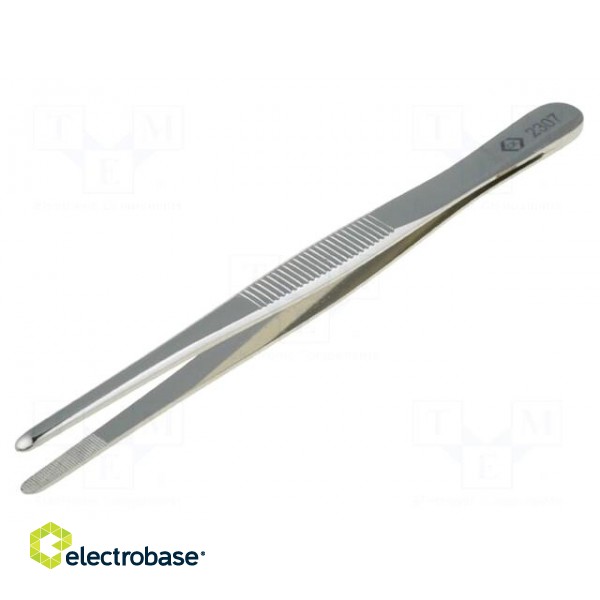 Tweezers | Tweezers len: 145mm | Blades: straight,elongated