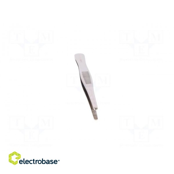 Tweezers | 145mm | Blades: straight | Blade tip shape: rounded фото 9