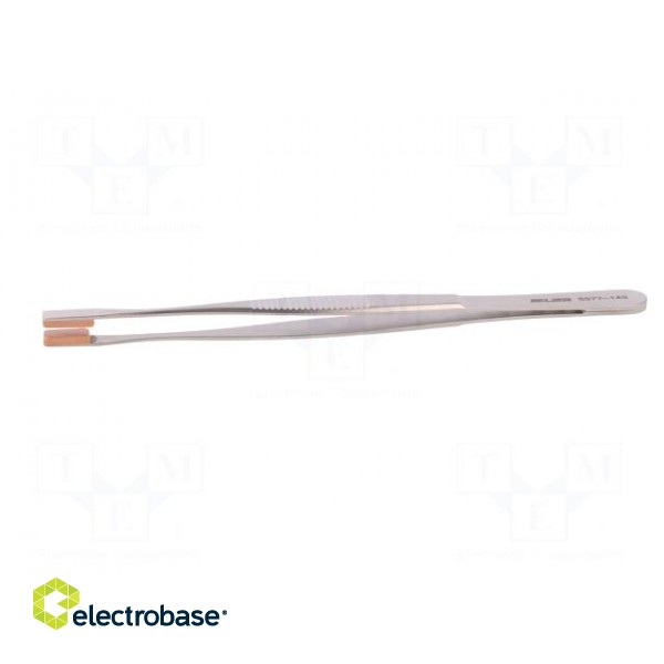 Tweezers | 145mm | Blades: wide | Blade tip shape: shovel image 3