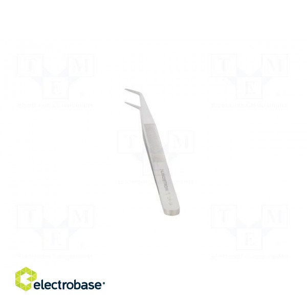 Tweezers | 150mm | Blades: curved | Blade tip shape: flat image 5