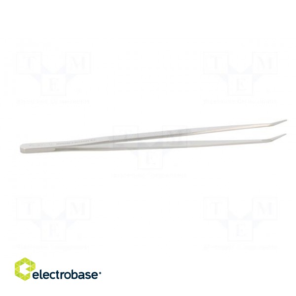 Tweezers | 150mm | Blades: curved | Blade tip shape: flat image 7