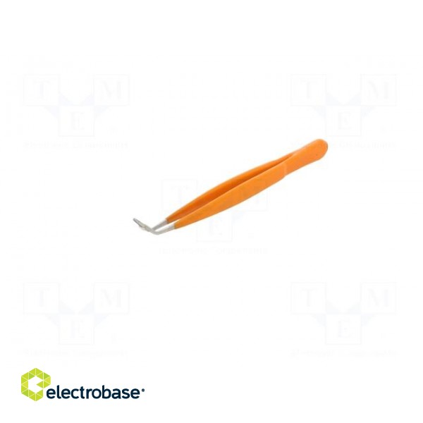 Tweezers | 150mm | Blades: curved | Blade tip shape: flat | universal фото 2