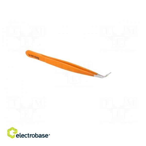 Tweezers | 150mm | Blades: curved | Blade tip shape: flat | universal фото 8