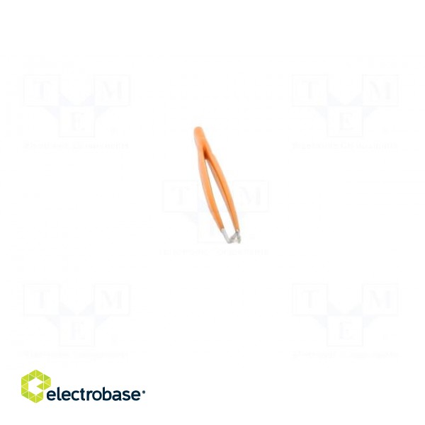 Tweezers | 150mm | Blades: curved | Blade tip shape: flat | universal фото 9