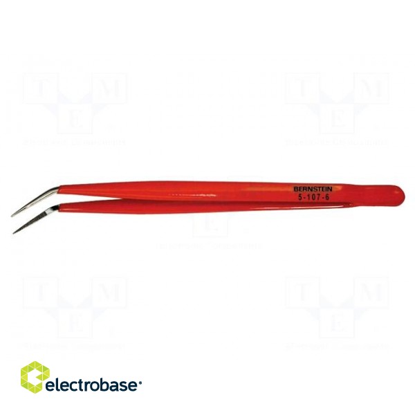 Tweezers | 150mm | Blades: curved | Blade tip shape: sharp | universal image 2
