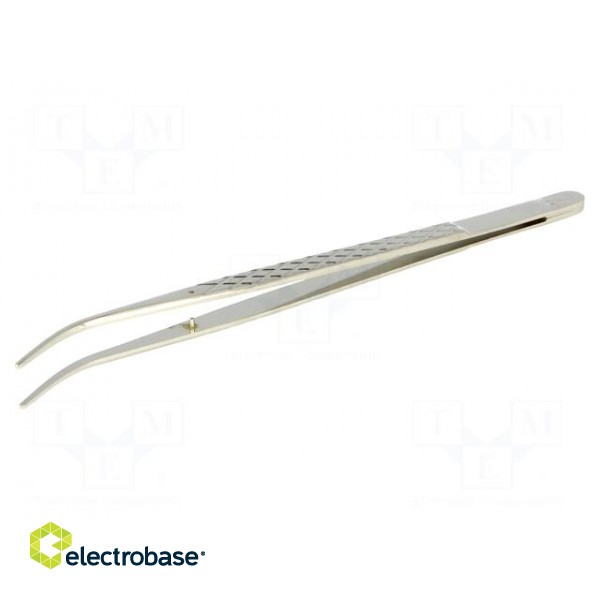 Tweezers | Tweezers len: 160mm | Blades: elongated,curved image 1