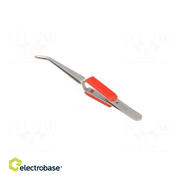 Tweezers | Blades: curved | Tool material: stainless steel | 165mm image 4