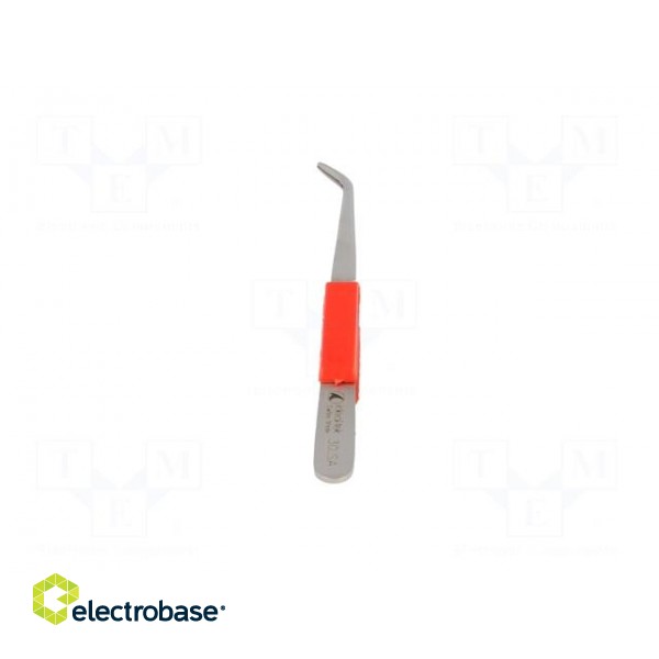 Tweezers | Blades: curved | Tool material: stainless steel | 165mm фото 5