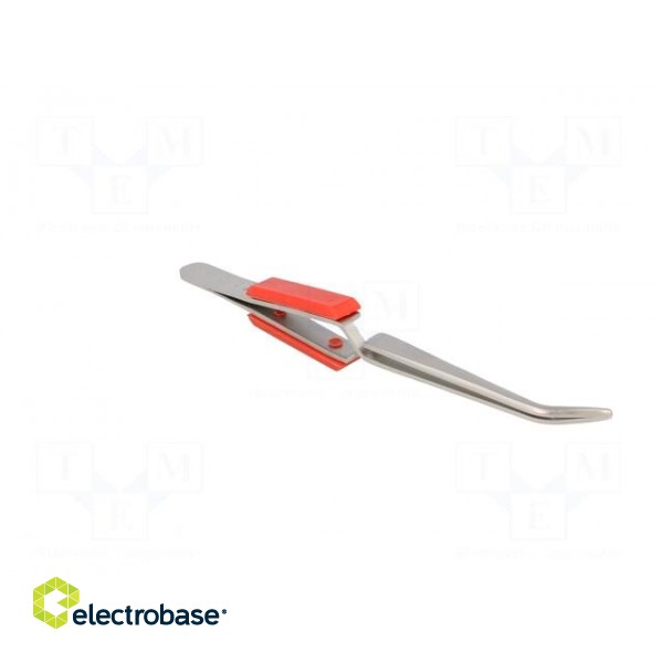 Tweezers | Blades: curved | Tool material: stainless steel | 165mm фото 8