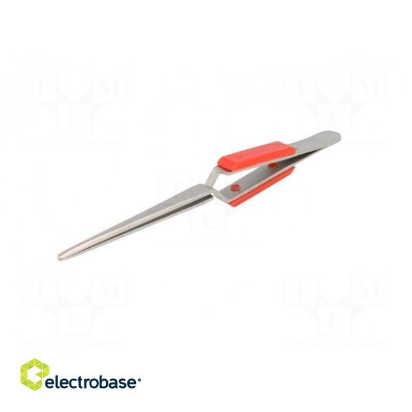 Tweezers | Blades: straight | Tool material: stainless steel | 165mm фото 2