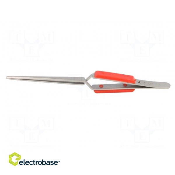 Tweezers | Blades: straight | Tool material: stainless steel | 165mm фото 3
