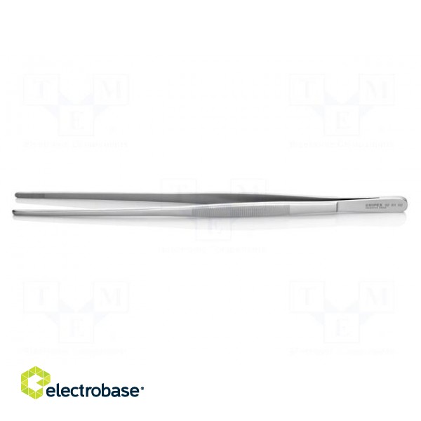 Tweezers | 300mm | Blade tip shape: rounded | universal