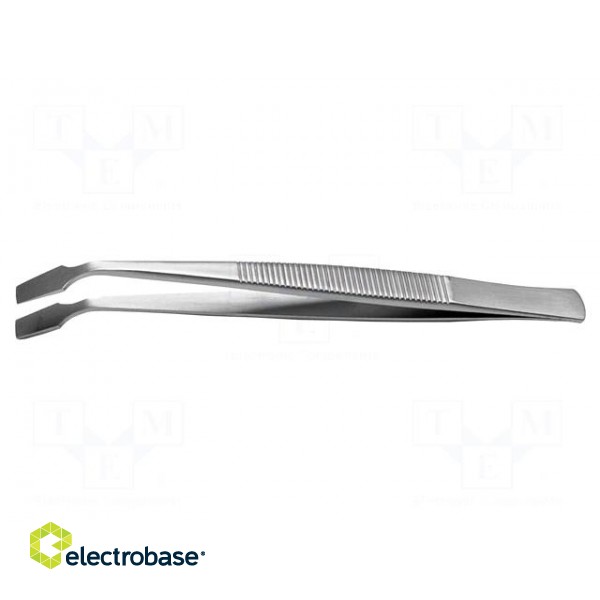 Tweezers | 105mm | for precision works | Blade tip shape: shovel