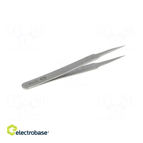 Tweezers | 105mm | for precision works | Blades: straight,narrow image 6