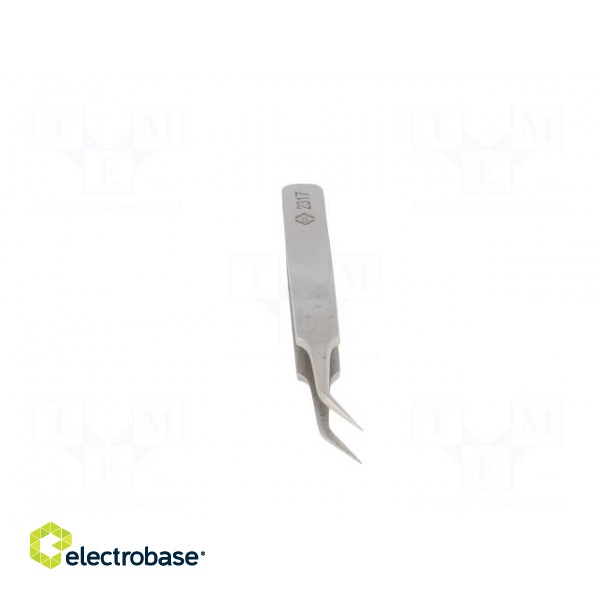 Tweezers | 105mm | for precision works | Blades: narrow,curved image 9