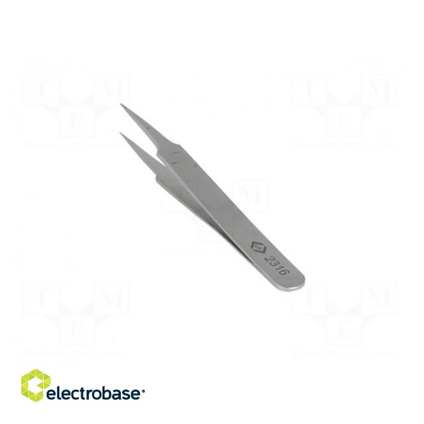 Tweezers | 105mm | for precision works | Blades: straight,narrow image 4