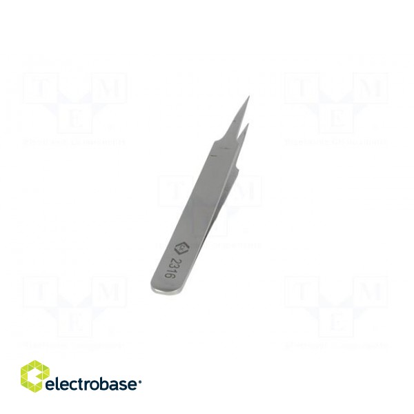 Tweezers | 105mm | for precision works | Blades: straight,narrow paveikslėlis 5